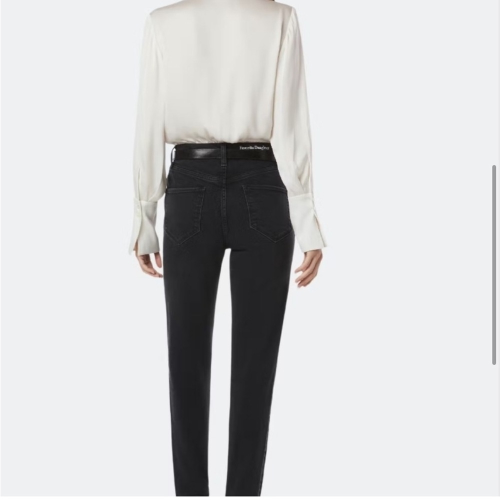 Favorite Daughter EVELYN HIGH RISE STRAIGHT pant in Black - Picture 9 of 11